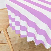 Blush Pink and White Wide 2-inch Cabana Tent Horizontal Stripes