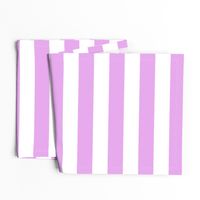 Blush Pink and White Wide 2-inch Cabana Tent Horizontal Stripes