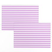 Blush Pink and White ½ inch Picnic Horizontal Stripes