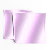 Blush Pink and White ¼ inch Sailor Horizontal Stripes