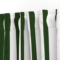 Forest Green and White Wide 2-inch Cabana Tent Vertical Stripes