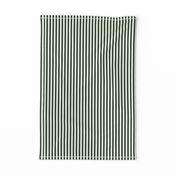 Forest Green and White ¼ inch Sailor Vertical Stripes