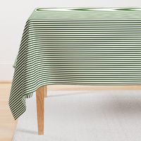 Forest Green and White ¼ inch Sailor Vertical Stripes