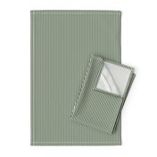 Forest Green and White 1/8-inch Thin Pencil Vertical Stripes