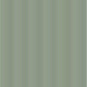 Forest Green and White 1/8-inch Thin Pencil Vertical Stripes