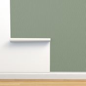 Forest Green and White 1/16-inch Micro Pinstripe Vertical Stripes