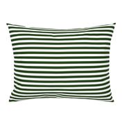 Forest Green and White ½ inch Picnic Horizontal Stripes