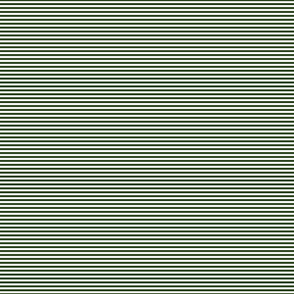 Forest Green and White 1/8-inch Thin Pencil Horizontal Stripes