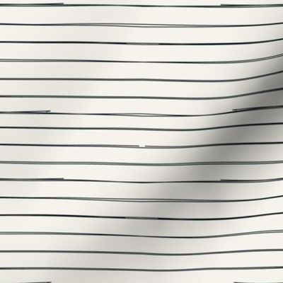 Black Stripes on Bone freehand lines on beige background