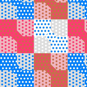 Polka Dot Bowtie Patch in Trendy 2010s Colors