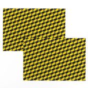 Baby Sharkstooth Sharks Pattern Repeat in Black and Yellow