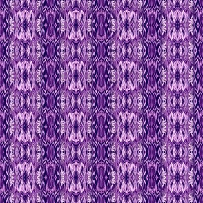 DGD14 - Small - Rococo Digital Dalliance Lace with Hidden Gargoyles - Purple