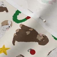 Tiny Lagotto Romagnolo - Christmas
