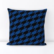 Sharkstooth Sharks Pattern Repeat in Black and Blue