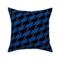 Sharkstooth Sharks Pattern Repeat in Black and Blue