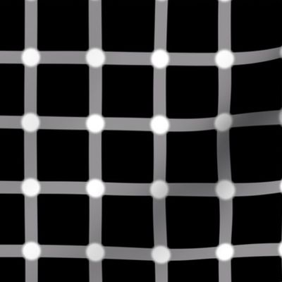 Black and White Optical Square Grid IIllusion