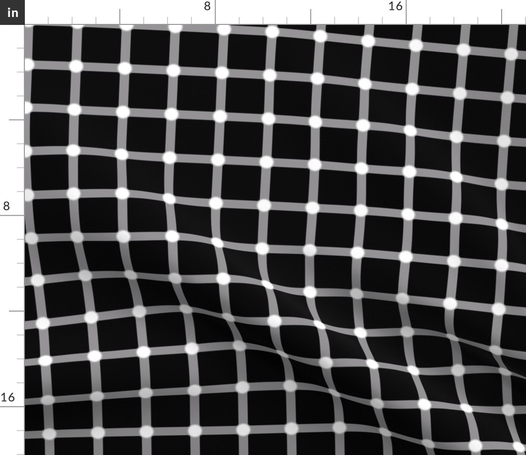 Black and White Optical Square Grid IIllusion