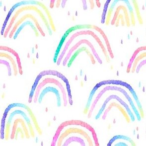 watercolor rainbows 