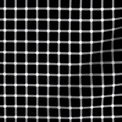 Small Black and White Optical Square Grid IIllusion