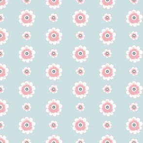 Daisy Chain_LiteGreenPinkGrey by Paducaru