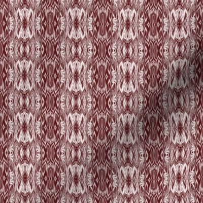 DGD18 - Small - Rococo Digital Dalliance Lace with Hidden Gargoyles in Burgundy Brown Monochrome