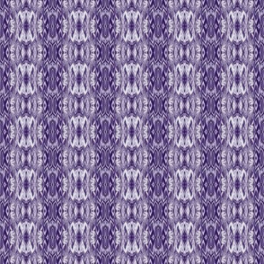 DGD20  -  Small  -  Rococo Digital Dalliance with Hidden Gargoyles in Blue Violet Monochrome
