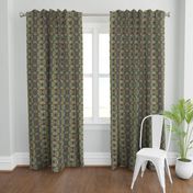 DGD25 - XL - Rococo Digital Dalliance with Hidden Gargoyles in Green, Brown and Purple