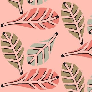 Natures Beauty / Posh Pink - Leaves  