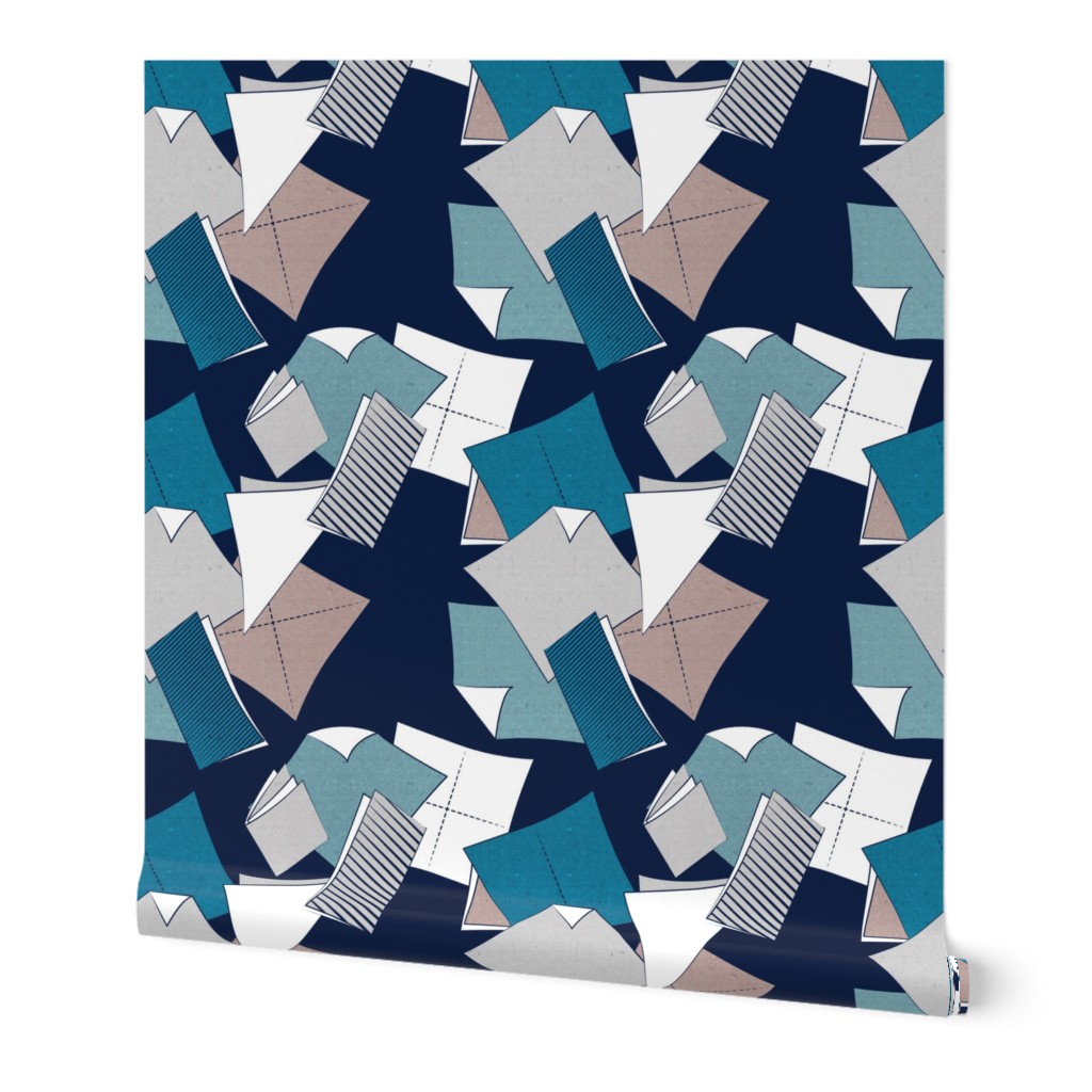 Origami papers to coordinate with some Wallpaper