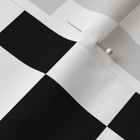 Black and White Checkerboard 2 inch-Check