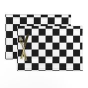 Black and White Checkerboard 2 inch-Check