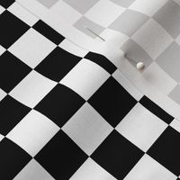 Black and White Checkerboard 3/4 inch-Check