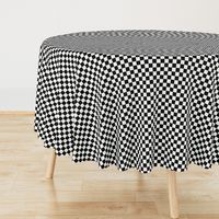 Black and White Checkerboard 3/4 inch-Check
