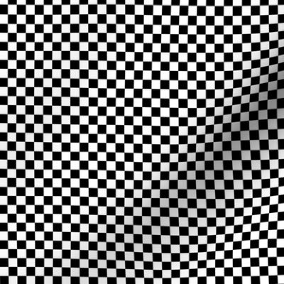 Black and White Checkerboard 1/4 inch-Check