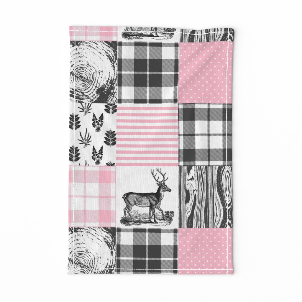 Pink hunting cheater quilt