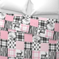 Pink hunting cheater quilt