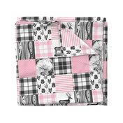 Pink hunting cheater quilt