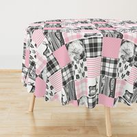 Pink hunting cheater quilt