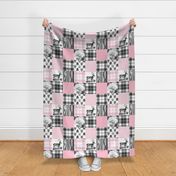 Pink hunting cheater quilt