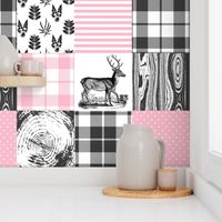 Pink hunting cheater quilt