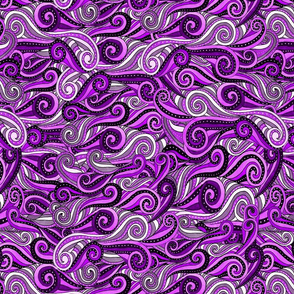 striped swirls--purple 2