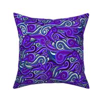 striped swirls--purples