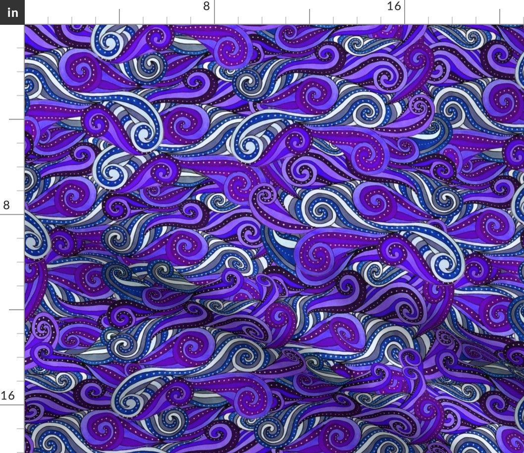 striped swirls--purples