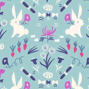 Folk Bunny blue