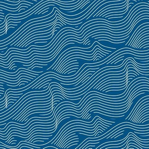 waves - blue