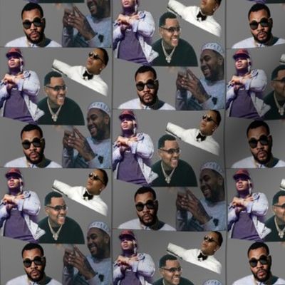Kevin Gates Collage Rap Hiphop Spoonflower