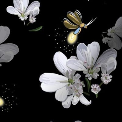 Night Shift–Firefly Pollinators  |  Black