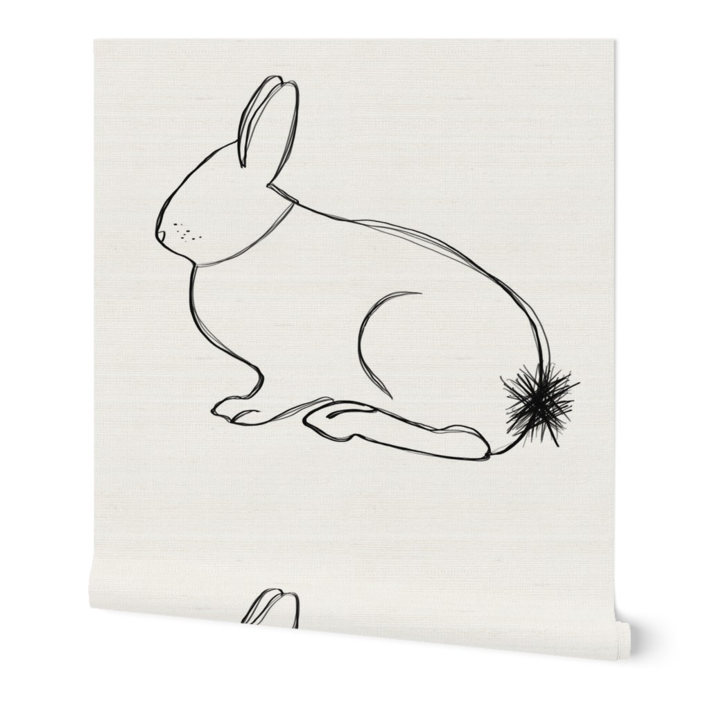Hand Drawn Easter Bunny Rabbits