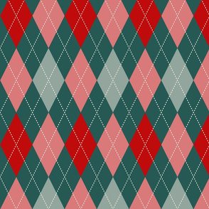 Retro 50s Christmas Argyle