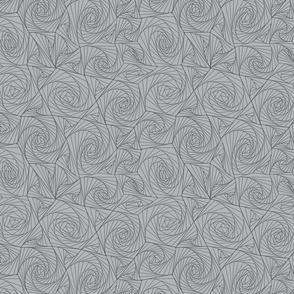 geometric tangle gray op art